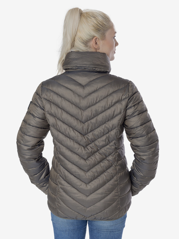 Sam 73 Svetlohnedá dámska prešívaná zimná bunda SAM 73