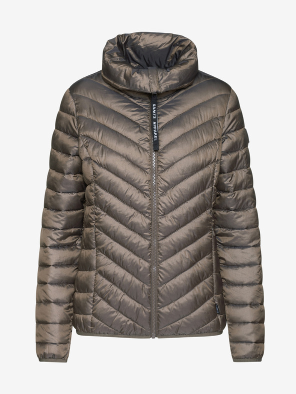 Sam 73 Svetlohnedá dámska prešívaná zimná bunda SAM 73