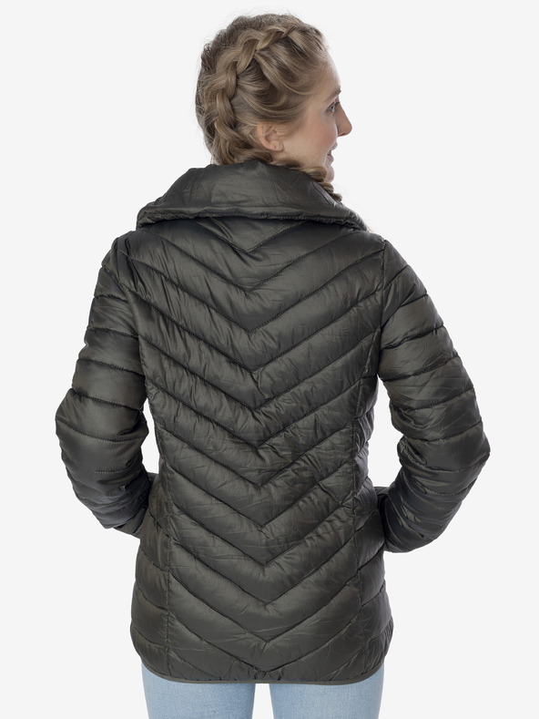 Sam 73 Tmavozelená dámska prešívaná zimná bunda SAM 73