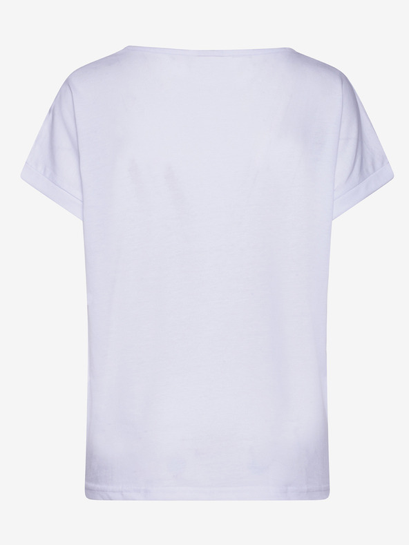 Sam 73 Biele dámske tričko s potlačou SAM 73