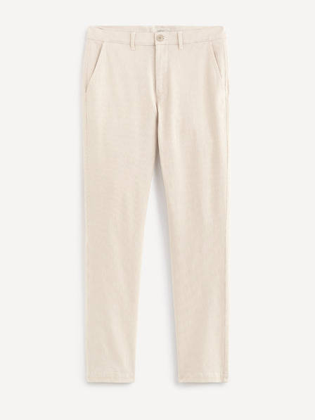 Celio Béžové chino nohavice Celio Arobert