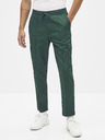 Celio Tmavozelené nohavice Celio Sonar