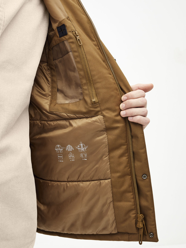 Celio Hnedá bunda Celio Supheat