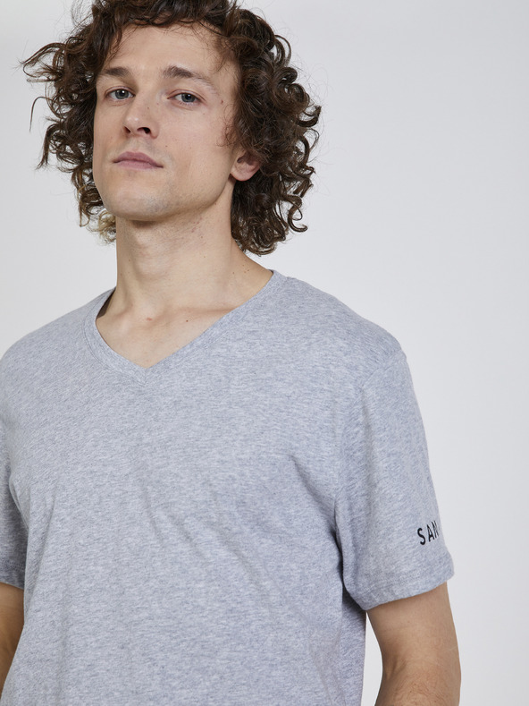 Sam 73 Šedé pánske tričko SAM 73 Blane