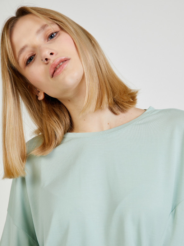 ONLY Svetlozelená košeľa s uzlami ONLY Free