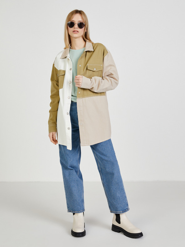 ONLY Svetlozelená košeľa s uzlami ONLY Free