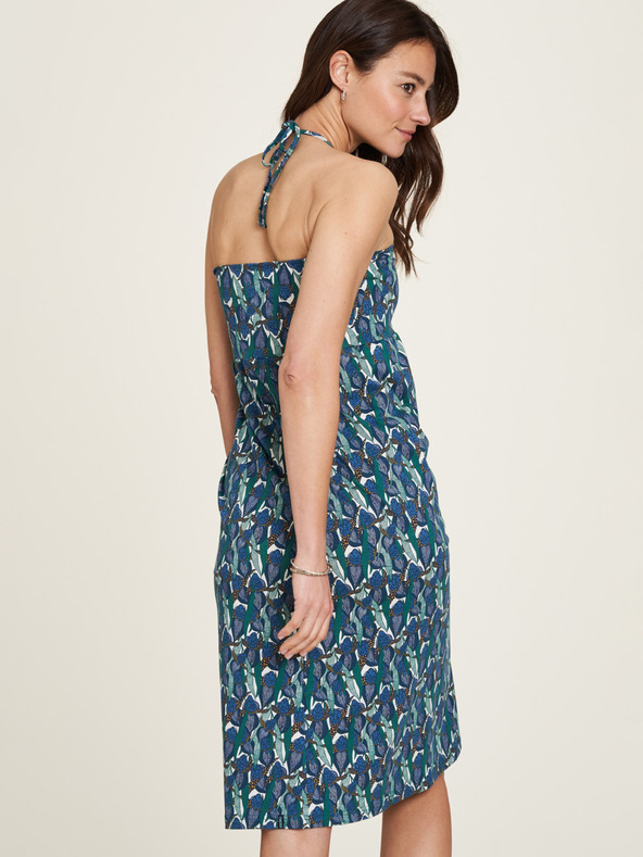 Tranquillo Modrá dámska kvetinová variabilná sukňa Tranquillo