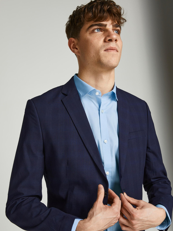 Jack & Jones Svetlomodrá pánska spoločenská košeľa Jack & Jones