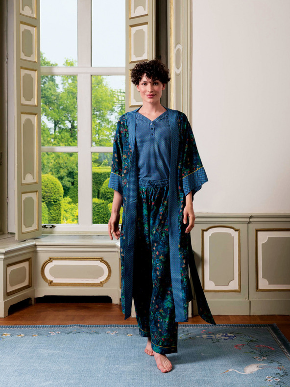 PiP studio Modré dámske vzorované kimono PiP studio Kyoto Festival Blue