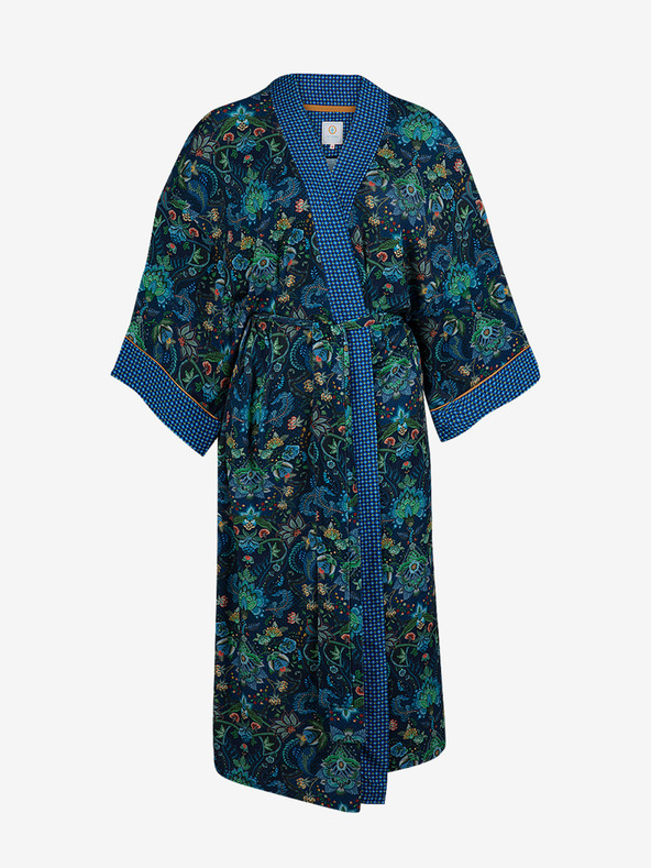 PiP studio Modré dámske vzorované kimono PiP studio Kyoto Festival Blue