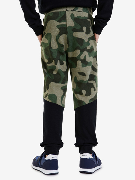 Sam 73 Khaki chlapčenské vzorované tepláky SAM 73 Conrad