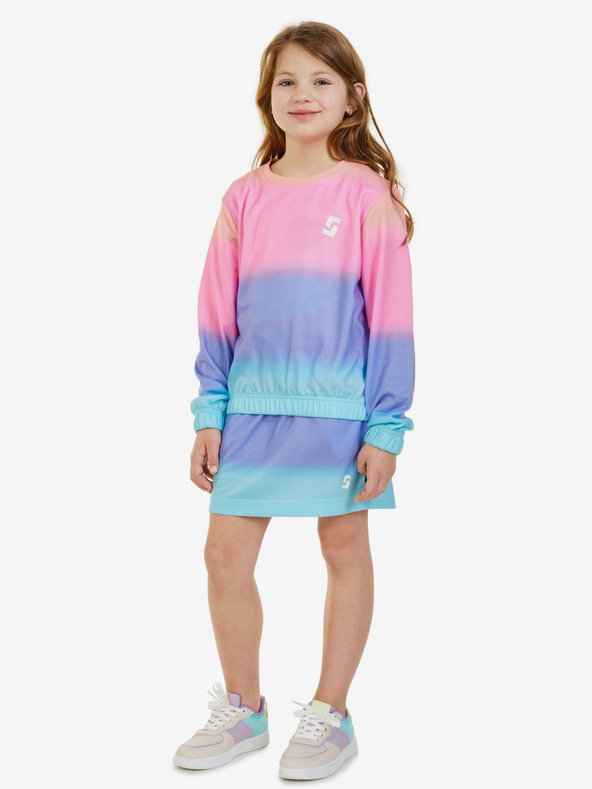 Sam 73 Ružová dievčenská pruhovaná sukňa SAM 73 Abby