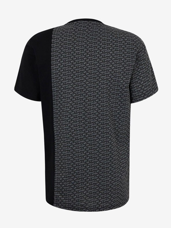 Sam 73 Čierne pánske vzorované tričko SAM 73 Paul