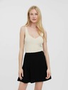 Vero Moda Krémové rebrované základné tielko VERO MODA Glory