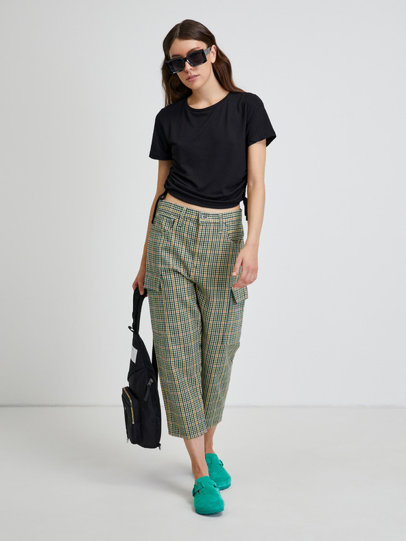 Noisy May Čierna orezaná košeľa Noisy May Line