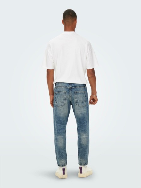 ONLY & SONS Modré slim fit džínsy ONLY & SONS Avi