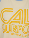 SuperDry Dámske modro-ružové tričko Superdry Cali Surf Raglan s potlačou Šaty