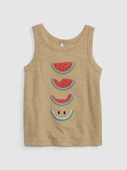 GAP Baby bavlnené tielko melón GAP