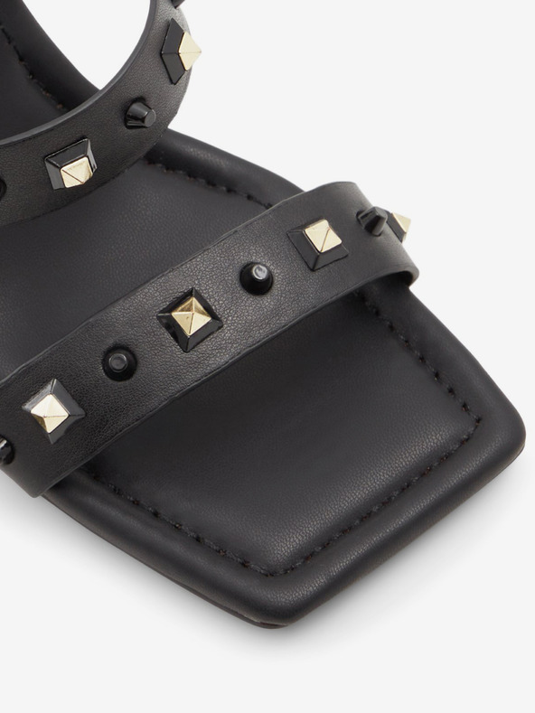 Aldo Čierne dámske sandále na podpätku ALDO Louella