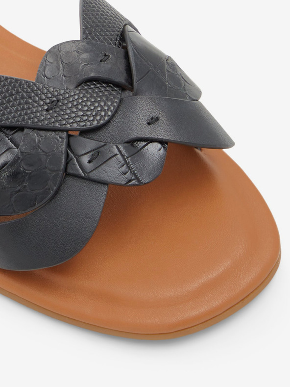 Aldo Čierne dámske papuče ALDO Adwilaviel