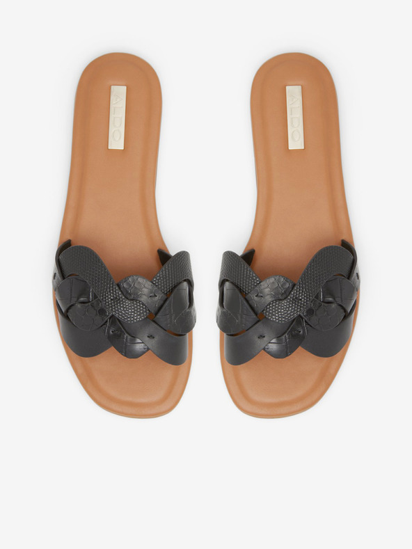 Aldo Čierne dámske papuče ALDO Adwilaviel