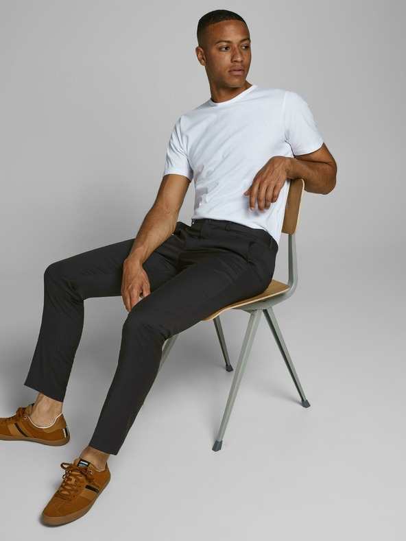 Jack & Jones Čierne oblekové nohavice Jack & Jones Franco