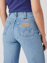 Wrangler Svetlomodré dámske džínsy rovného strihu Wrangler s ripsovým efektom