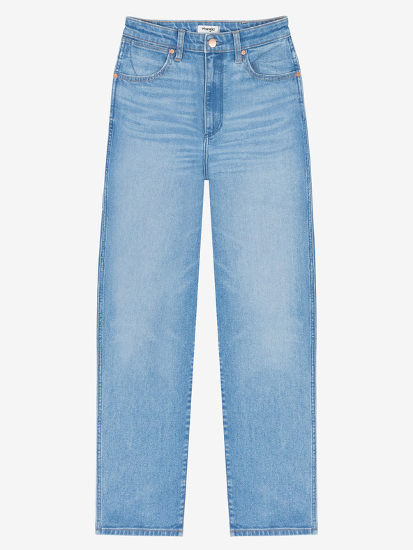 Wrangler Svetlomodré dámske džínsy rovného strihu Wrangler s ripsovým efektom