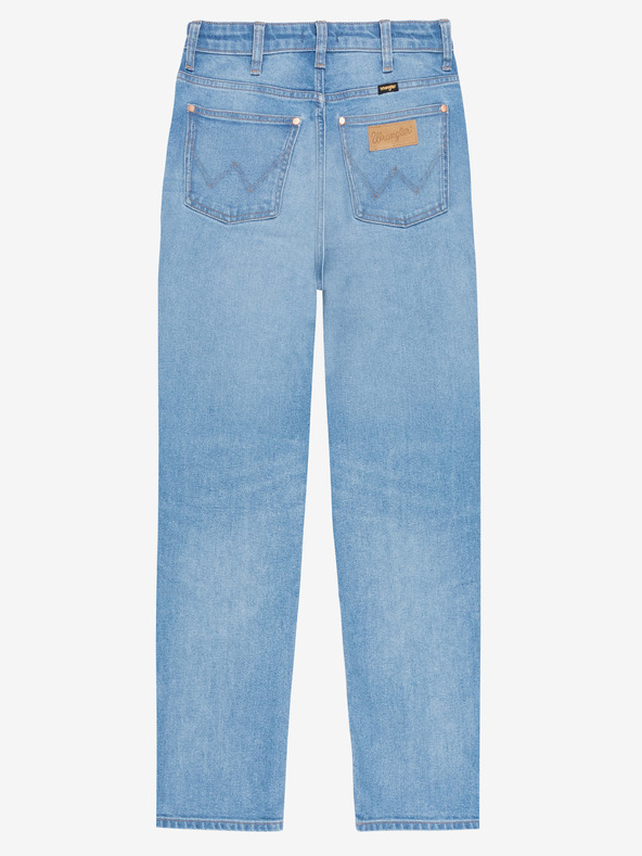 Wrangler Svetlomodré dámske džínsy rovného strihu Wrangler s ripsovým efektom