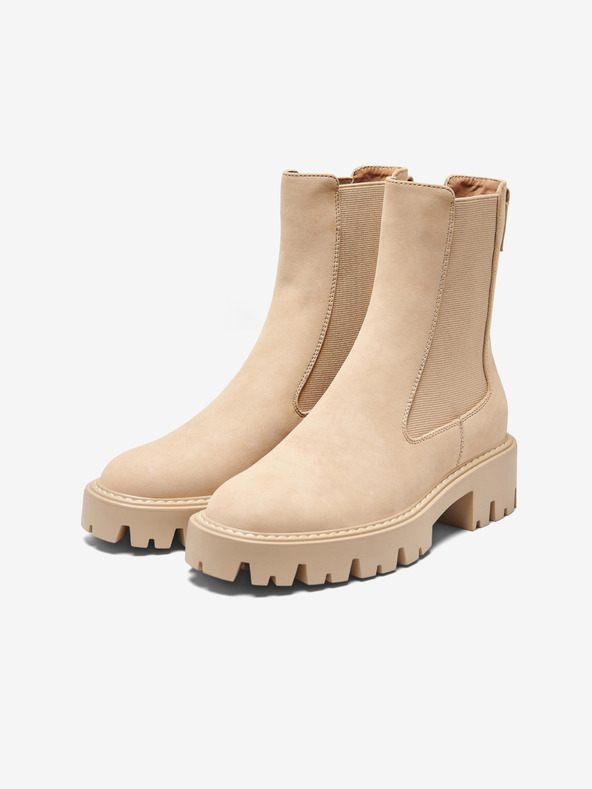 ONLY Béžové dámske vysoké chelsea topánky ONLY Betty