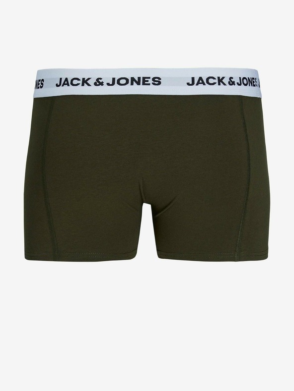 Jack & Jones Sada piatich boxeriek Jack & Jones v khaki, modrej, sivej a čiernej farbe