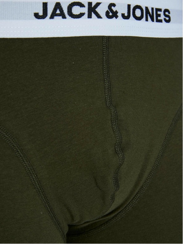 Jack & Jones Sada piatich boxeriek Jack & Jones v khaki, modrej, sivej a čiernej farbe