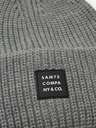 Sam 73 Šedá unisex rebrovaná zimná čiapka SAM 73 Dublin