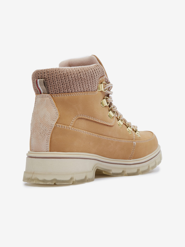 Sam 73 Svetlohnedé dámske zimné členkové čižmy SAM 73 Nasawota