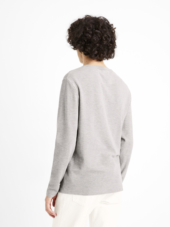 Celio Celio Ceplay sivá košeľa s dlhým rukávom