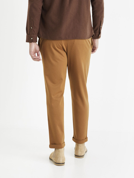 Celio Hnedé pánske tepláky Celio Coventi