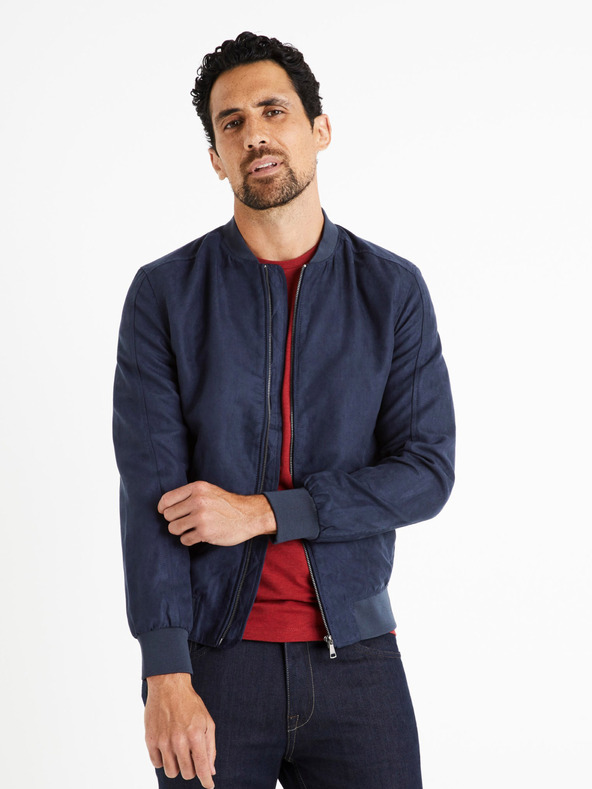 Celio Tmavomodrý pánsky bomber Celio Cutuk