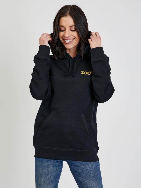 ZOOT.collab Čierna unisex mikina s kapucňou ZOOT
