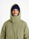 Celio Pánska khaki bunda s kapucňou Celio Cuchunky