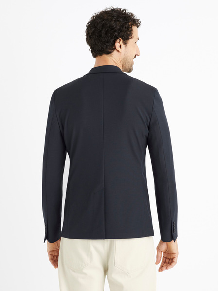 Celio Tmavomodré pánske slim fit sako Celio Cuseverin