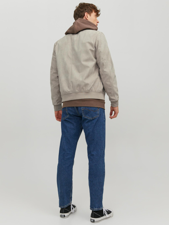 Jack & Jones Jack & Jones Rocky pánska béžová semišová bombera