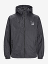 Jack & Jones Čierna pánska ľahká bunda Jack & Jones Filo s kapucňou