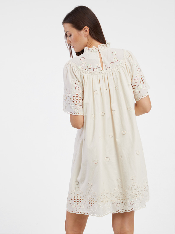 Vila Béžové dámske šaty VILA Tula