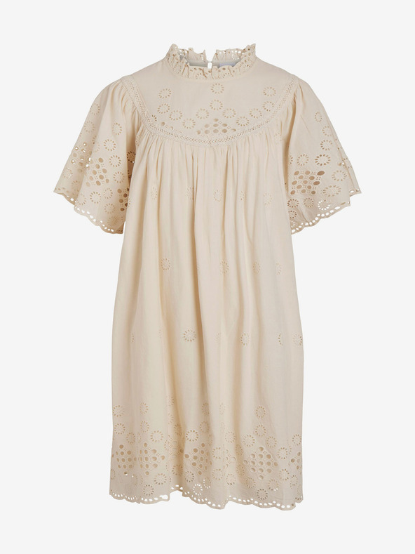 Vila Béžové dámske šaty VILA Tula