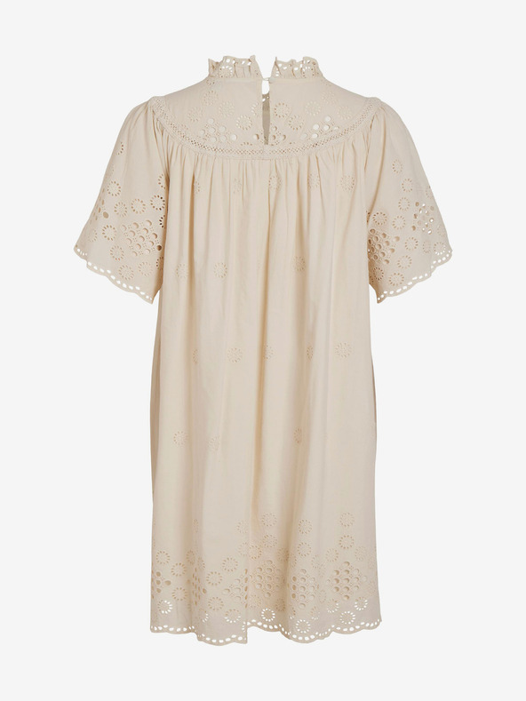 Vila Béžové dámske šaty VILA Tula