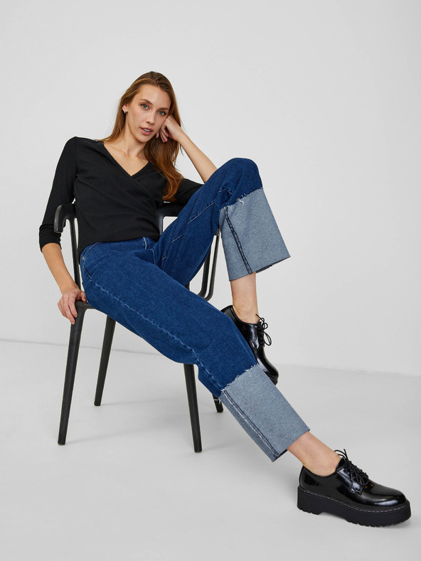 Orsay Čierne dámske polo tričko ORSAY