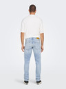 ONLY & SONS Svetlomodré pánske džínsy rovného strihu ONLY & SONS Weft