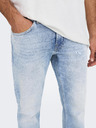 ONLY & SONS Svetlomodré pánske džínsy rovného strihu ONLY & SONS Weft