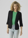 Vero Moda Čierna dámska bunda s ľanom VERO MODA Jesmilo