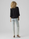 Vero Moda Čierna dámska bunda s ľanom VERO MODA Jesmilo